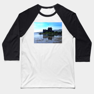 Eilean Donan Castle in the Highlands of Scotland Baseball T-Shirt